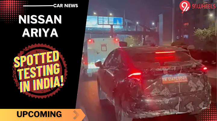 Nissan Ariya Spotted Once Again During Testing In India