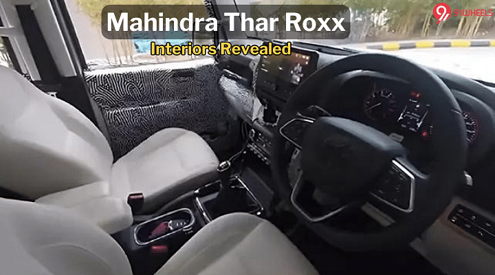 Mahindra Thar Roxx Interiors Spied Completely Ahead Of Launch