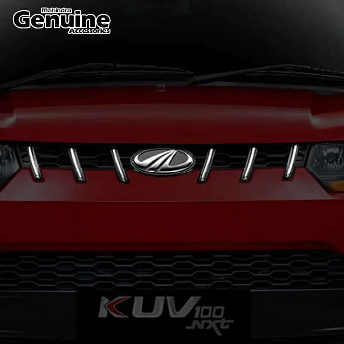 KUV100 NXT Front Upper Grill Chrome Inserts (Set of 6 pcs)