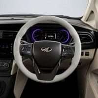 Grey Nappa Leather Steering Cover