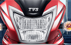 TVS Star City+ Close Headlight View bike image