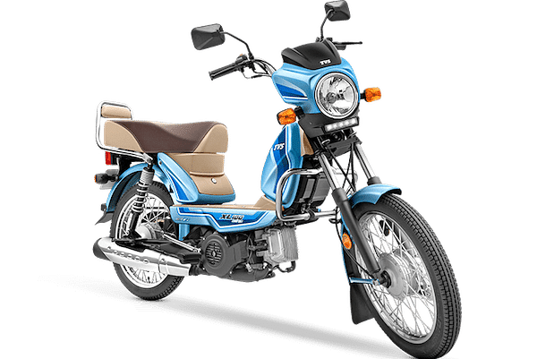 TVS XL 100 Blue scooter image