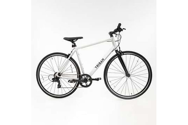 Btwin Triban RC 100 Flat Bar - Grey cycle