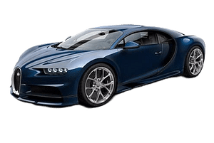 Bugatti Chiron Dark Blue and Light Blue car image