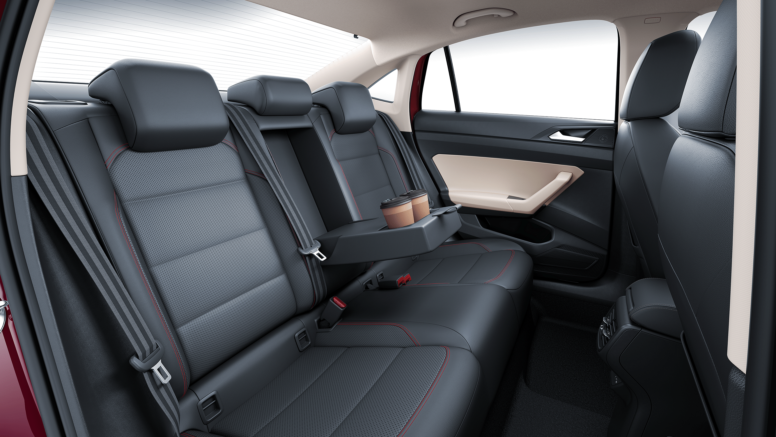 Volkswagen Virtus Rear Seat image
