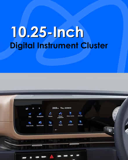 Hyundai Alcazar 10.25-Inch Digital Instrument Cluster