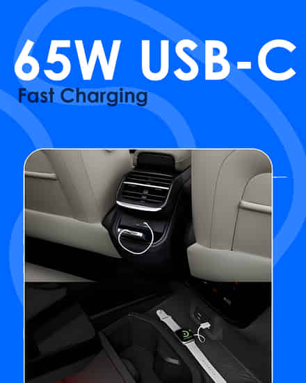 Tata Sierra 65W USB-C Fast Charging