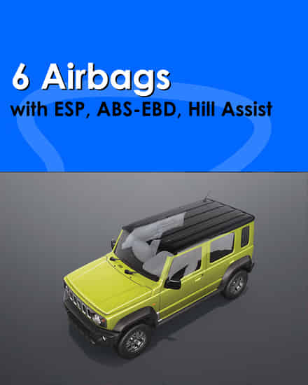 Maruti Suzuki Jimny 6 Airbags