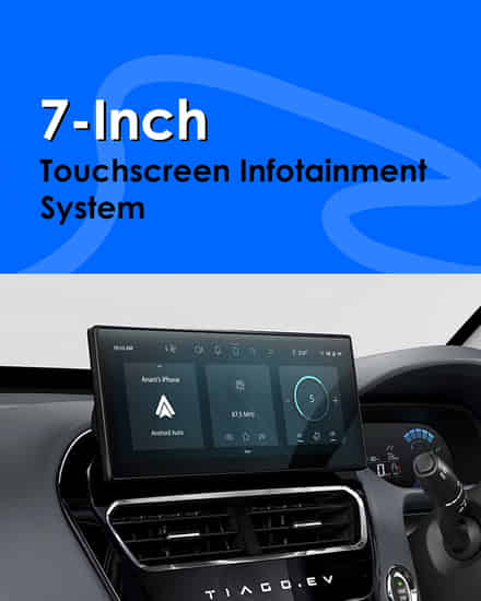 Tata Tiago EV 7-Inch Touchscreen Infotainment System 