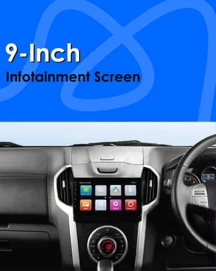 Isuzu MU-X  9-inch Infotainment screen
