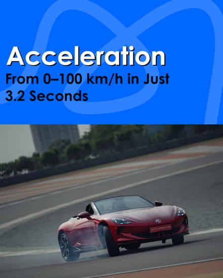 MG Cyberster EV Acceleration