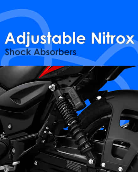 Bajaj Pulsar 125 Adjustable Nitrox Shock Absorbers Nitrox