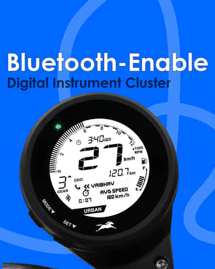 TVS Ronin Bluetooth-Enabled Digital Instrument Cluster