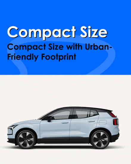 Volvo EX30 Compact Size with Urban-Friendly Footprint