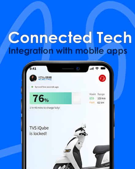 TVS iQube Electric Connected Tech
