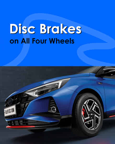Hyundai i20 N Line Disc Brakes on All Four Wheels