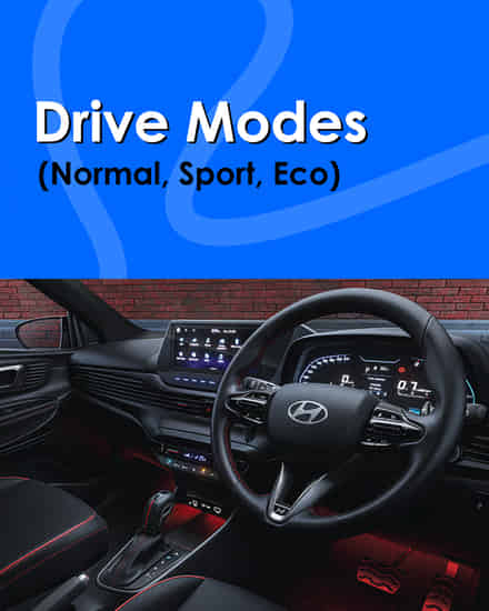 Hyundai i20 N Line Drive Modes (Normal, Sport, Eco)