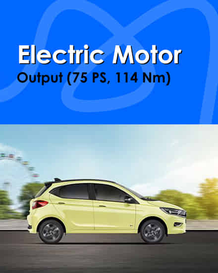 Tata Tiago EV Electric Motor Output (75 PS, 114 Nm)
