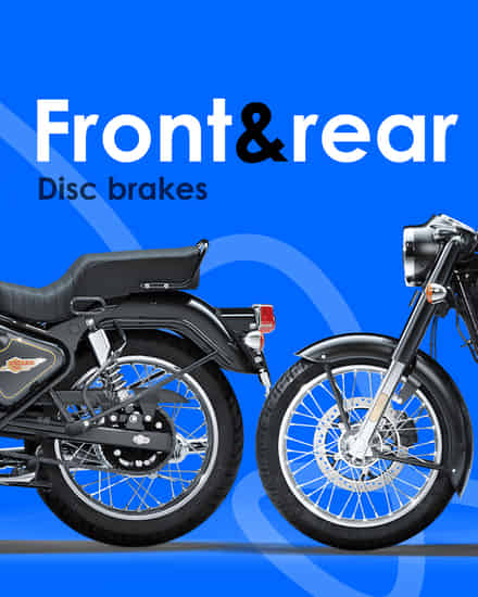 Royal Enfield Bullet 350 Front & Rear Disc Brakes