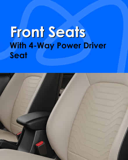 KIA Sonet Front Ventilated Seats with 4-Way Power Driver Seat
