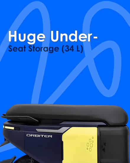 TVS Orbiter Huge Under-Seat Storage (34 L)