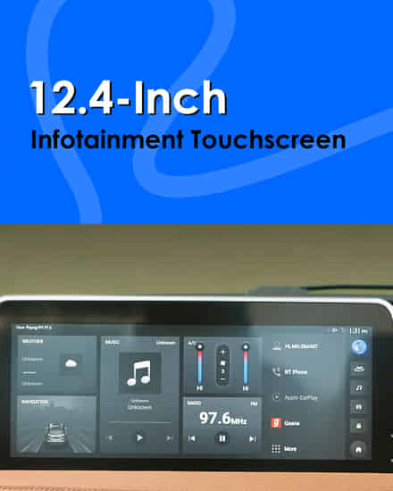 MG Gloster Infotainment touchscreen