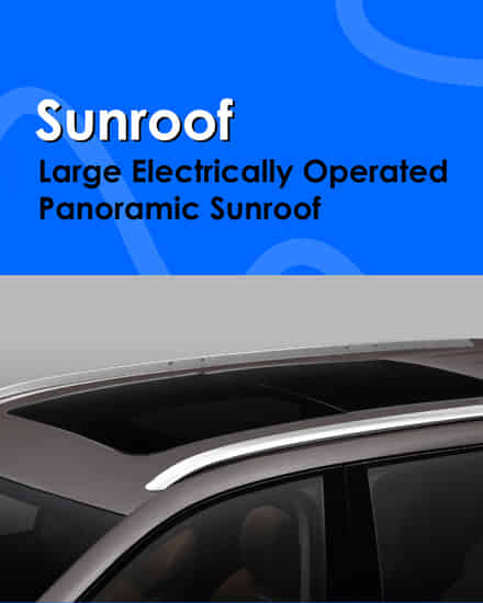 MG Gloster Panoramic sunroof