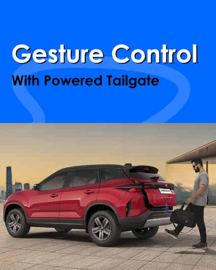 Tata Harrier Powered Tailgate with Gesture Control