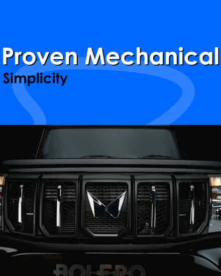 Mahindra Bolero Proven Mechanical Simplicity