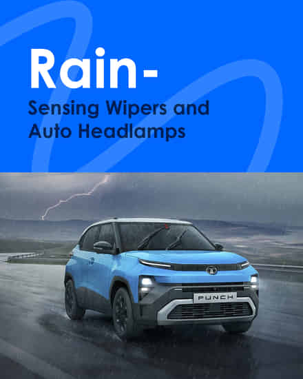 Tata Punch Rain-Sensing Wipers and Auto Headlamps