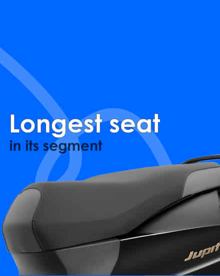 TVS Jupiter Segment-longest seat