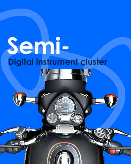 Royal Enfield Bullet 350 Semi-Digital Instrument Cluster
