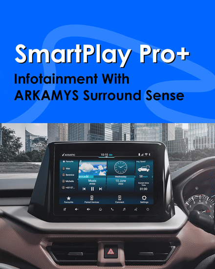 Maruti Suzuki Brezza SmartPlay Pro+ Infotainment with ARKAMYS Surround Sense