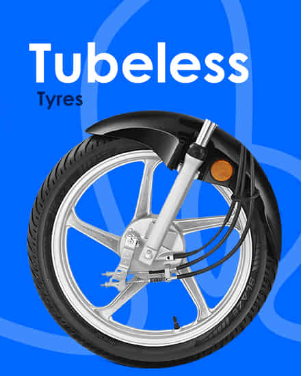 Hero Splendor Plus Tubeless tyres