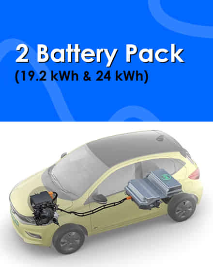 Tata Tiago EV Two Battery Pack Options (19.2 kWh & 24 kWh)