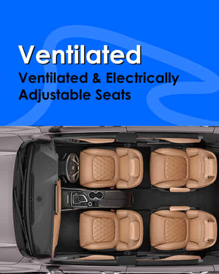 MG Gloster Ventilated & Electrically Adjustable Seats