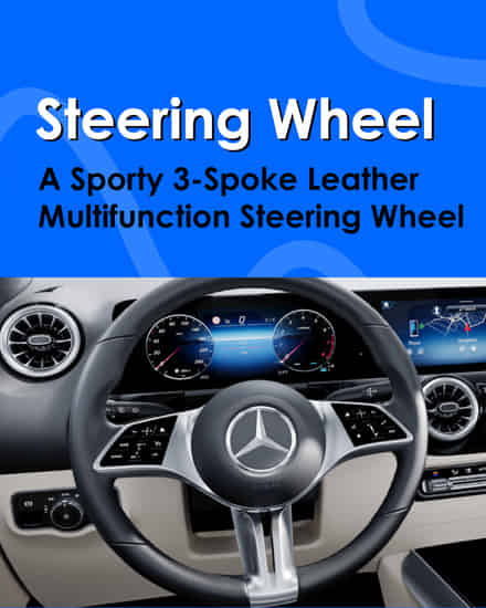 Mercedes-Benz GLA multifunction steering wheel