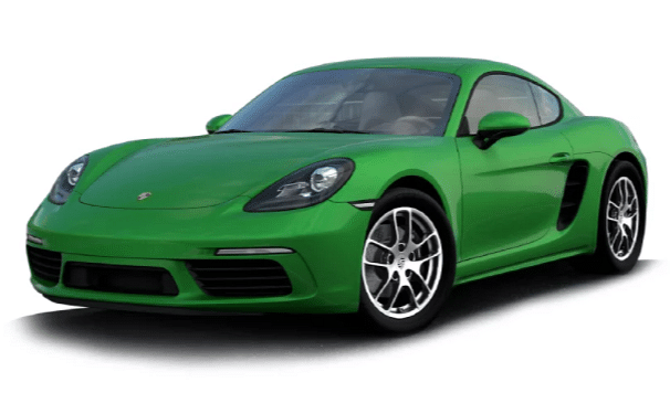 Porsche 718  in Python Green