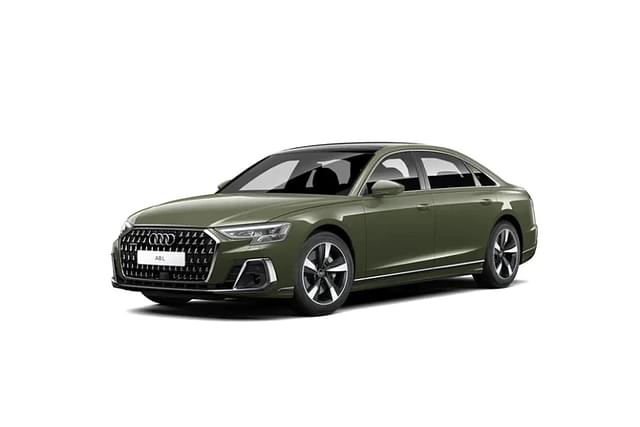 Audi A8L  in District Green Metallic