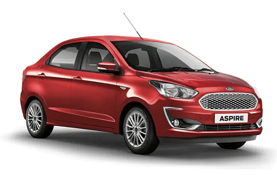 Ford Aspire  in Ruby Red