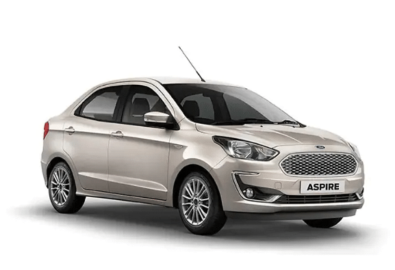 Ford Aspire  in White Gold