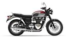 Triumph Bonneville T120  in Cranberry Red and Aluminium Silver with Hand Paint Coach Lines