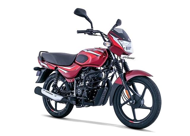 Bajaj CT 100  in Gloss Flame Red With Bright Red Decals