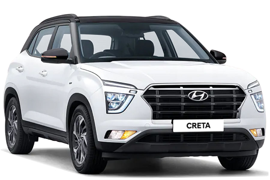 Hyundai Creta  in Polar white with phantom black roof