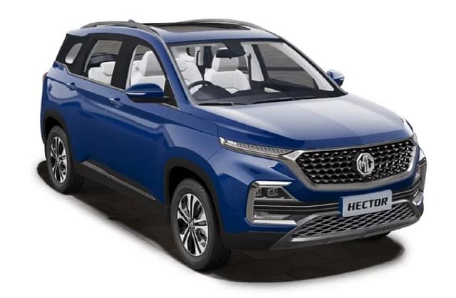 MG Hector  in Starry Sky Blue