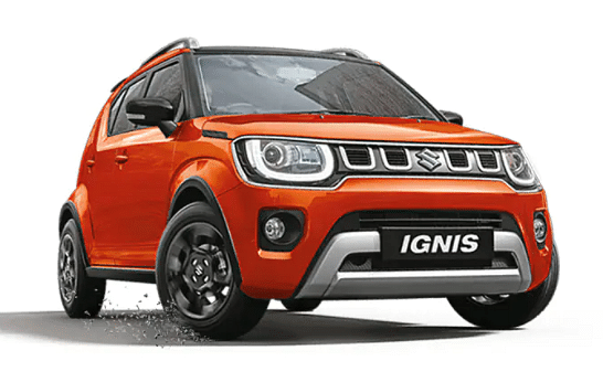 Maruti Ignis  in  Lucent Orange With Black Roof
