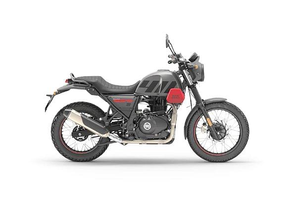 Royal Enfield Scram 411  in Graphite Red