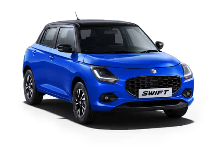 Swift in Luster Blue with Midnight Black Roof