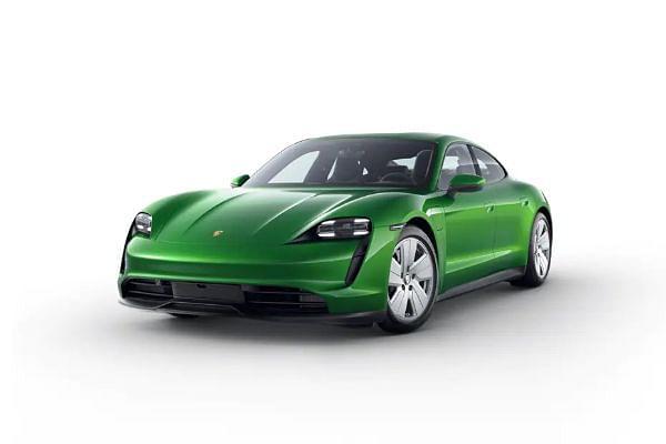 Porsche Taycan  in Mamba Green Metallic