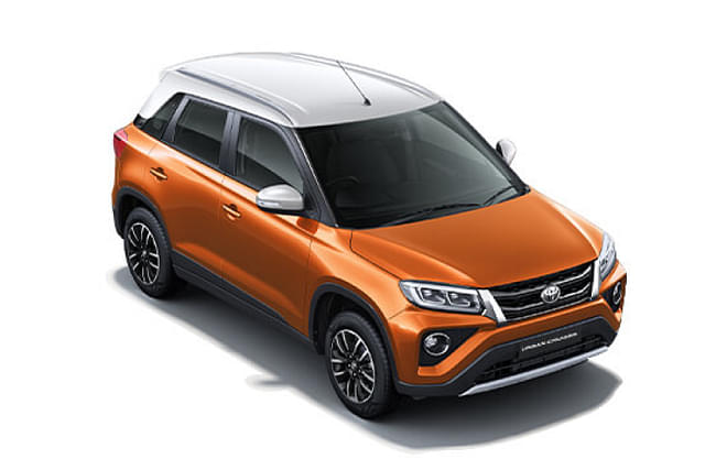 Toyota Urban Cruiser  in  Groovy Orange With Sunny White Roof